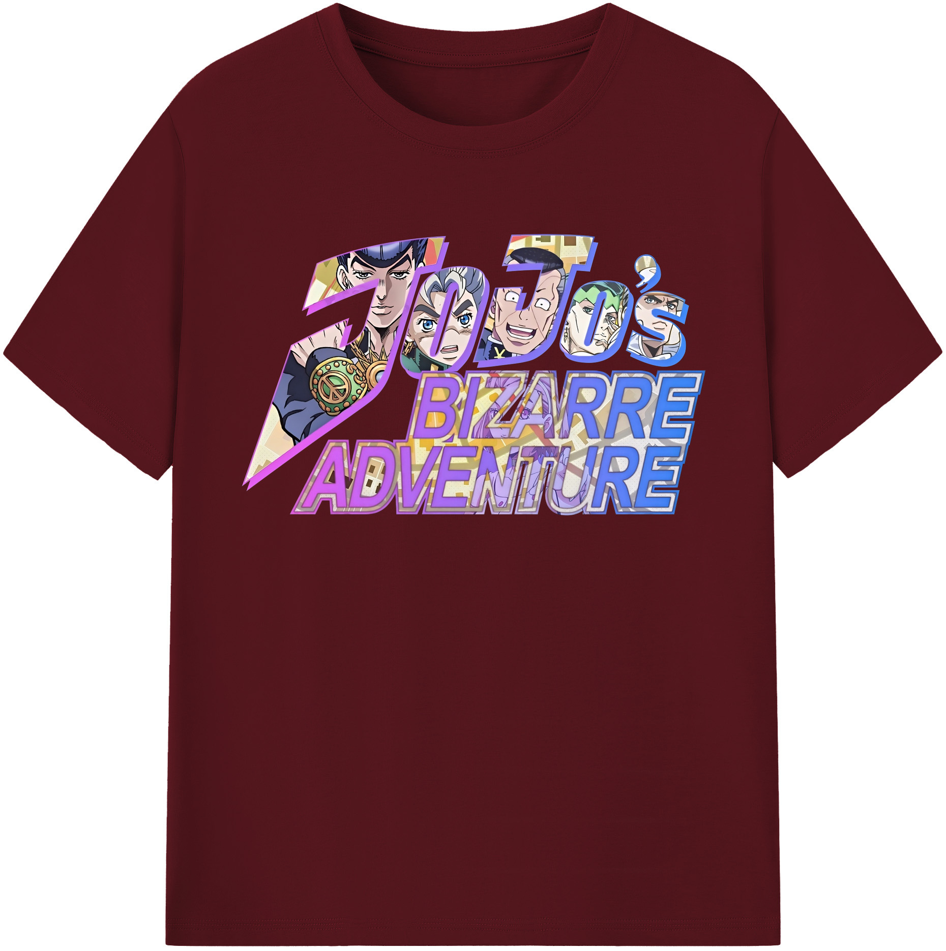 （画像用） ジョジョの奇妙な冒険 JoJo's Bizarre Adventure 綿100％半袖Tシャツ（フロントプリント）